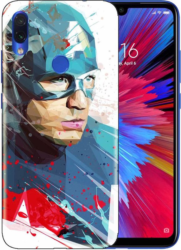 ONLITE Back Cover for mi redmi note 7s  (Blue, Grip Case, Silicon, Pack of: 1)
