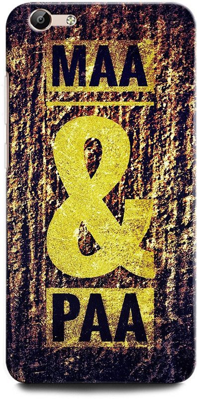 ORBIQE Back Cover for Vivo Y67 MAA PAA, LOVE YOU MAA, LOVE YOU BABA, FAMILY LOVE  (Multicolor, Hard Case, Pack of: 1)