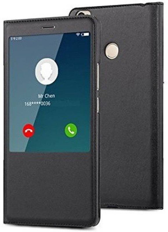 Spectacular ace Flip Cover for Mi Max 2  (Black, Pack of: 1)