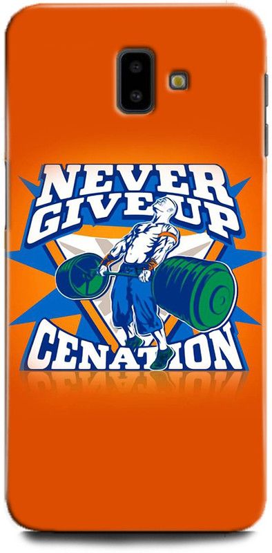 WallCraft Back Cover for SAMSUNG Galaxy J6 Plus NEVER GIVE UP, GYM, MOTIVATIONAL, QUOTES, POSITIVE  (Multicolor, Dual Protection, Pack of: 1)