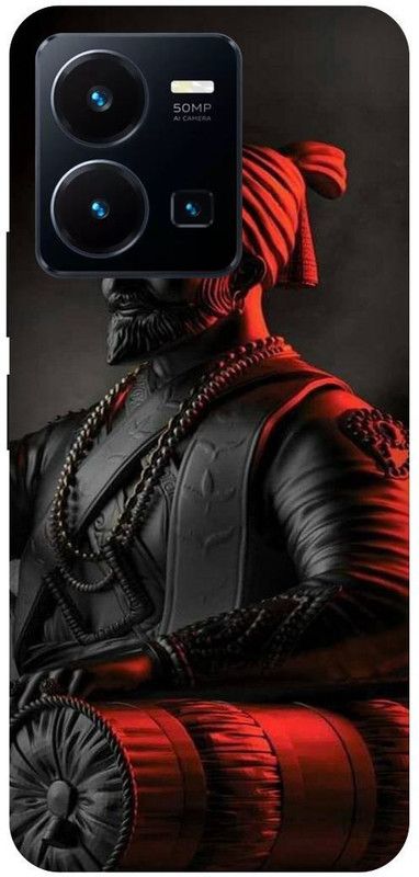FRONK Back Cover for vivo Y22, V2207, CHATRAPATI, SHIVA, JI, MAHARAJ, MARATHA,HISTORY, KING  (Red, Hard Case, Pack of: 1)