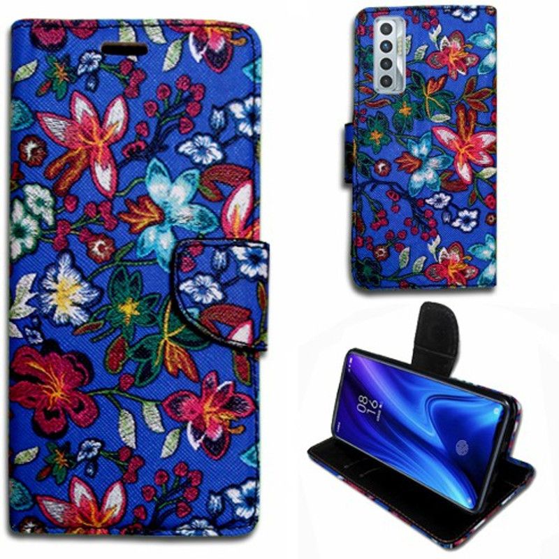 Mxkart Flip Cover for Tecno Camon 17  (Blue)
