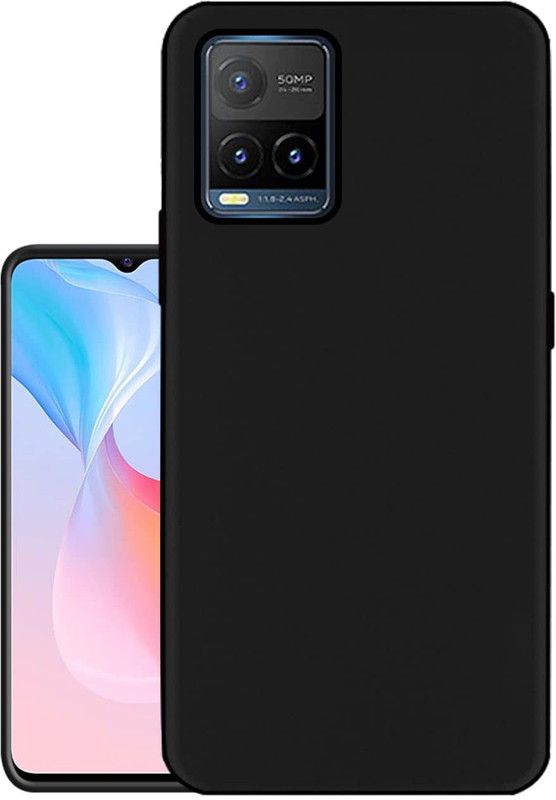 BRENZZ Back Cover for vivo Y21  (Black, Shock Proof, Pack of: 1)