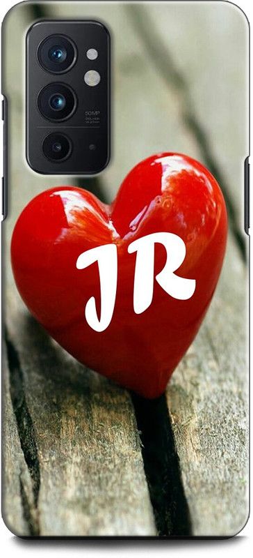 INDICRAFT Back Cover for OnePlus 9RT 5G J R, J LOVES R, NAME, ALPHABET, JR LOVE, HART, BLUE  (Multicolor, Shock Proof, Pack of: 1)