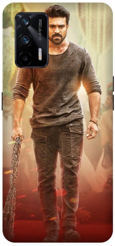 Yoprint Back Cover for Realme X7 Max 5G Ramcharan South hero Printed back Cover  (Multicolor, Hard Case, Pack of: 1)
