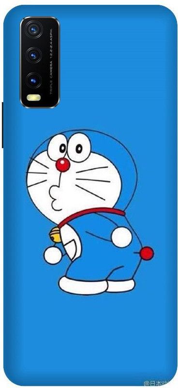 URCHIN Back Cover for Vivo Y12S Doraemon, Nobita, Cartoon, Funny, Cute, doraemon, doremon  (Multicolor, Shock Proof, Pack of: 1)