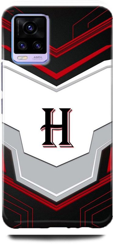 Afterglow Back Cover for Vivo V20 pro H, H LETTER, H NAME, H ALPHABET, ALPHABET  (Multicolor, Shock Proof, Pack of: 1)
