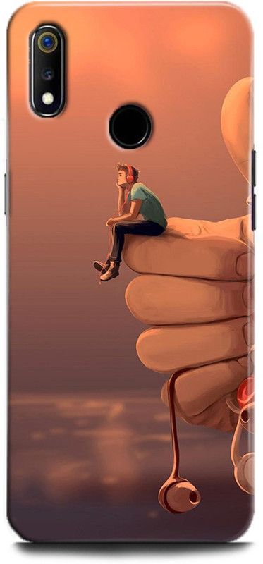 Afterglow Back Cover for Realme 3 ALONE, SMILE, NATURE, BEAUTIFUL, BOTTLE  (Multicolor, Shock Proof, Pack of: 1)