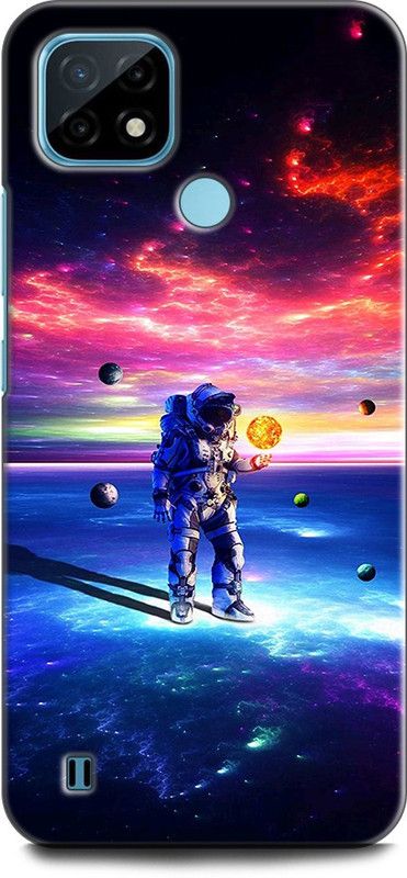 KEYCENT Back Cover for Realme C21Y, RMX3261 ASTRONAUT, PLANET, SPACE, STARS, UNIVERSE, GALAXY  (Multicolor, Pack of: 1)
