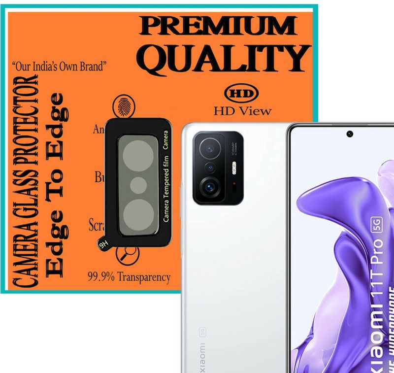 HIDEOUS Back Camera Lens Glass Protector for Xiaomi11TPro5G  (Pack of: 1)