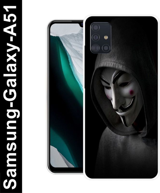 RJ14 (Online) Back Cover for Samsung Galaxy A51  (Black, Grey, Grip Case, Silicon, Pack of: 1)