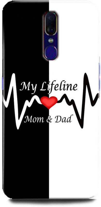 Afterglow Back Cover for Oppo F11 MOM AND DAD, DAD, I LOVE YOU, LOVE, MISSING, MOM  (Multicolor, Shock Proof, Pack of: 1)