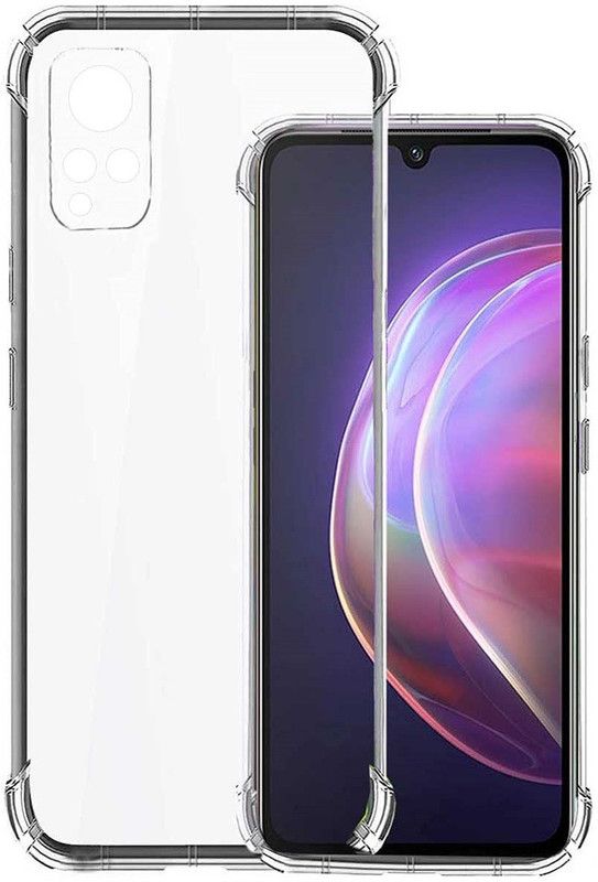 Nadcom Back Cover for vivo V21  (Transparent, Flexible, Silicon)