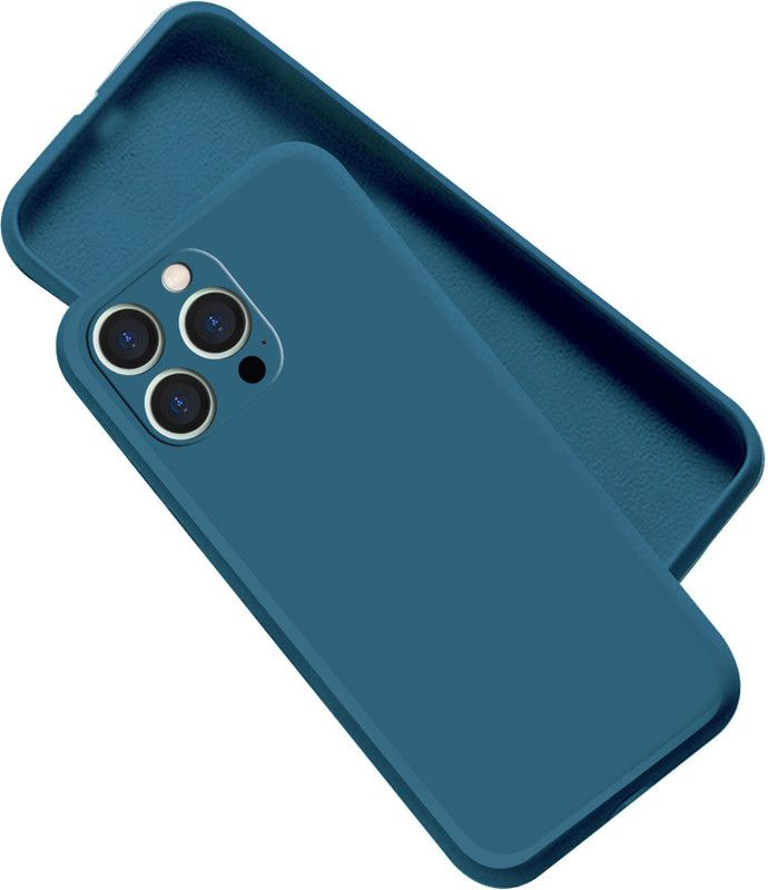Artistque Back Cover for Apple Iphone 13 Pro  (Blue, Flexible, Silicon, Pack of: 1)