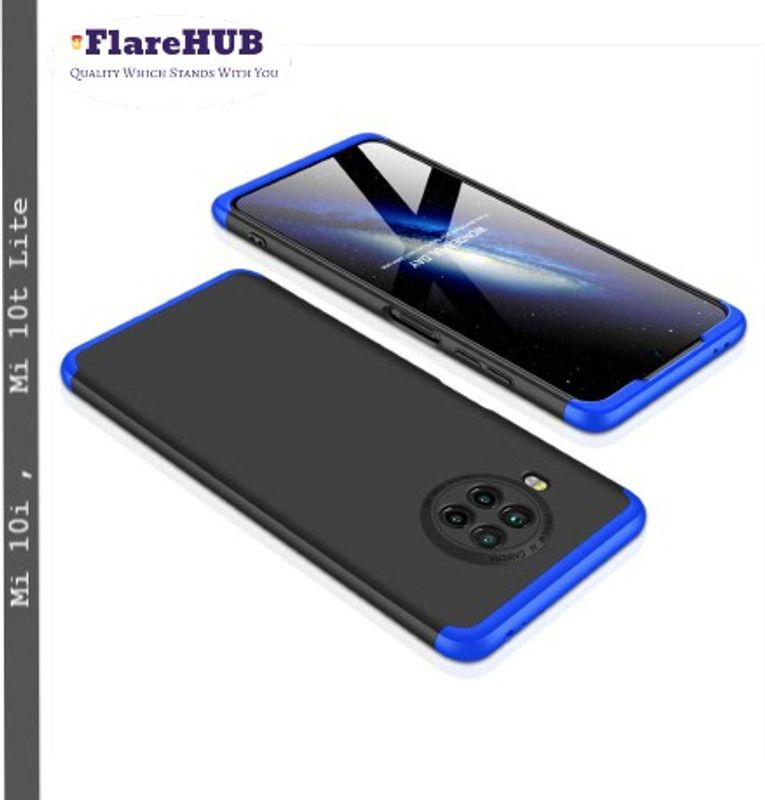 FlareHUB Front & Back Case for Mi 10t lite, Mi 10i  (Blue, Hard Case, Pack of: 1)