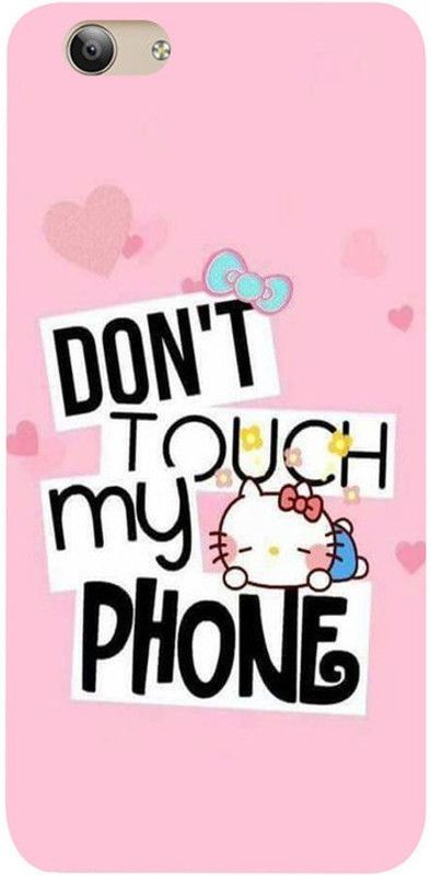 Skyhawk Back Cover for Sky Hawk Hard Back Cover for Vivo Y53 Hard Hello Kitty With Don’t Touch My Phone  (Multicolor, Hard Case, Pack of: 1)