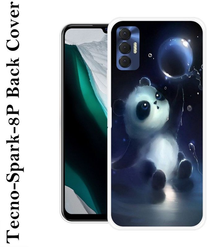 BAGRA Back Cover for Tecno Spark 8P  (Blue, Grip Case, Silicon, Pack of: 1)