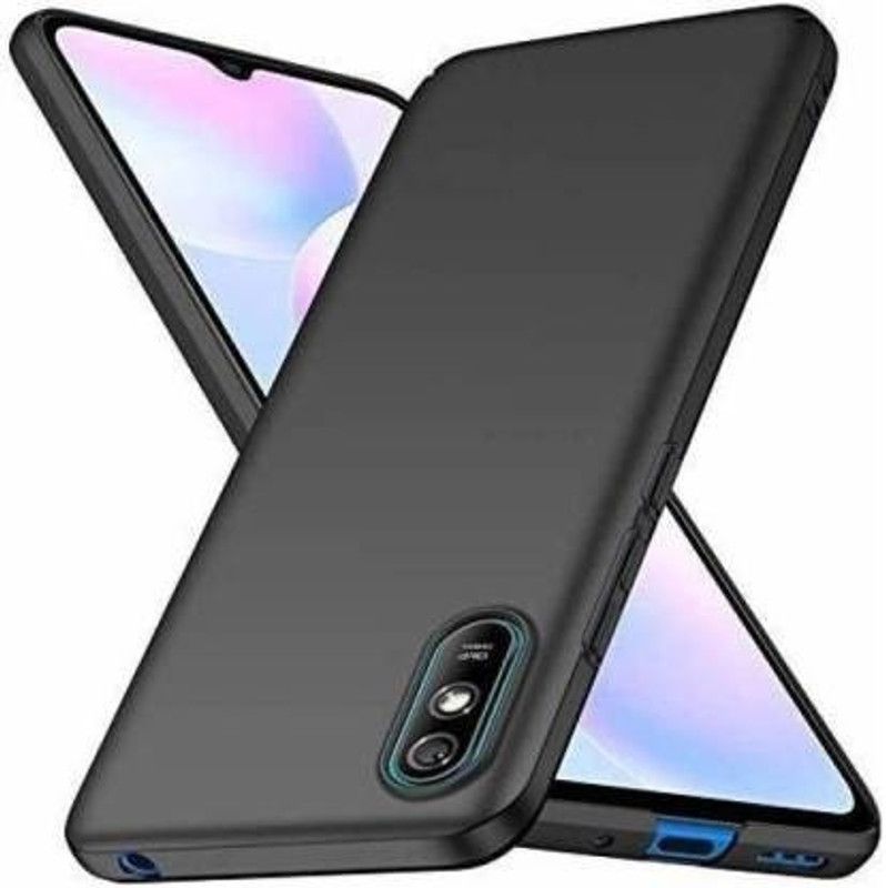 Mobile Back Cover Bumper Case for Mi Redmi 9A, Mi Redmi 9i  (Black, Shock Proof, Silicon, Pack of: 1)