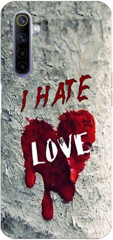 METOO Back Cover for Realme 6 Pro, Hate Love, Print : 124  (Multicolor, Dual Protection, Silicon)