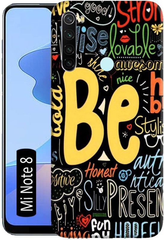Bingal Back Cover for Mi Note 8  (Multicolor, 3D Case, Pack of: 1)