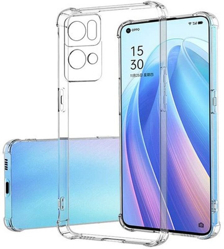 Mascot Max Back Cover for OPPO Reno7 Pro  (Transparent, Camera Bump Protector, Silicon, Pack of: 1)