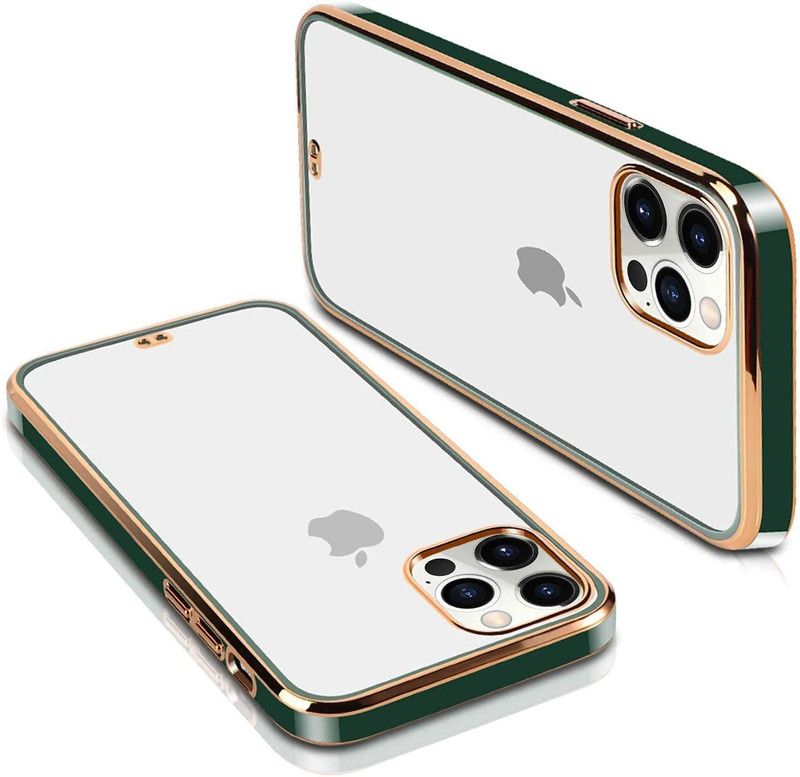 ClickAway Back Cover for Apple Iphone 11 Pro |Electroplated Square Platting Chrome Case  (Green, Flexible, Pack of: 1)
