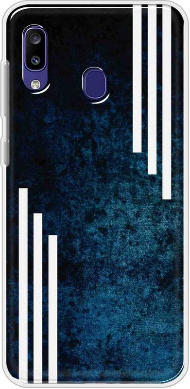 IKC STORE Back Cover for Samsung Galaxy M10s  (Blue, White, Silicon)