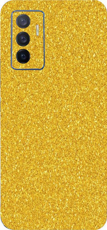 BugguSkin Vivo V23e 5G Mobile Skin  (Ultra Super Golden Glitter Skin With High Mattte Finish.)