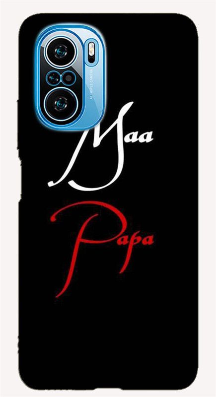 iprinto Back Cover for Poco F3, Mi Redmi K40, Mi 11X Mom & Dad Love Back Cover  (Black, Hard Case, Pack of: 1)