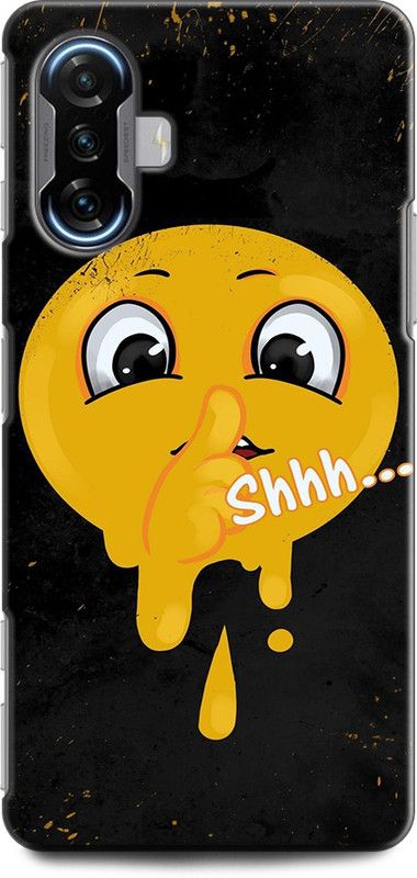Wall Art Back Cover for POCO F3 GT EMOJI, HIPSTER, EMOJI FACE, YELLOW, SMILEY, EMOJI, CUTE, HAPPY  (Multicolor, Dual Protection, Pack of: 1)