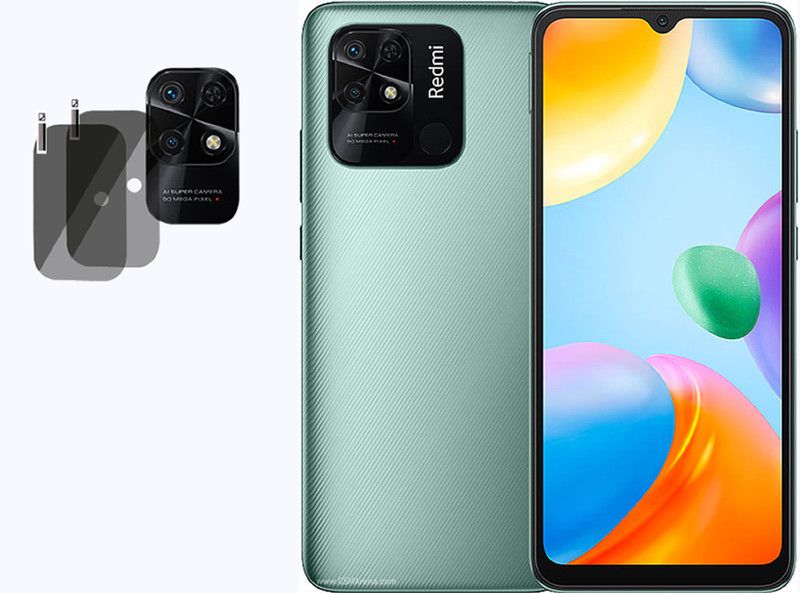 XAZE Back Camera Lens Glass Protector for REDMI 10C  (Pack of: 2)