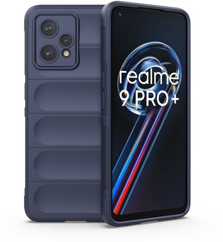 Cover Alive Back Cover for Realme 9 Pro Plus 5G, Realme 9 Pro+ 5G  (Blue, Camera Bump Protector, Pack of: 1)