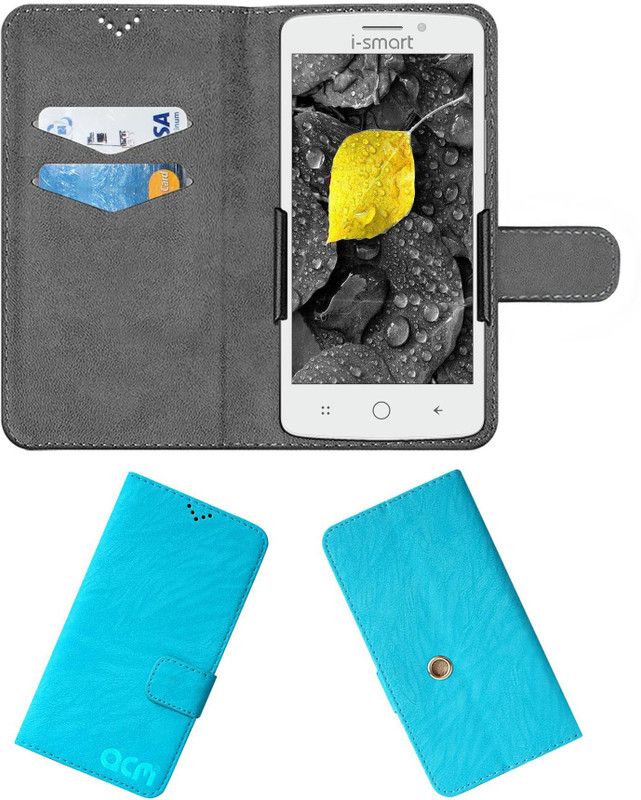 ACM Flip Cover for I-Smart Is-58 Mercury V5  (Blue, Cases with Holder, Pack of: 1)