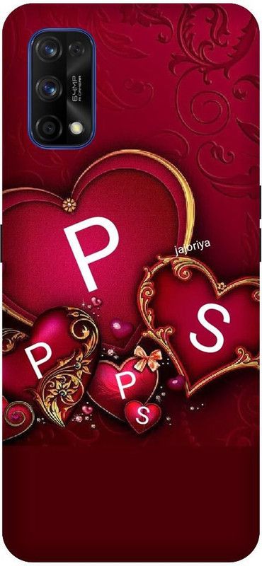 3D U PRINT Back Cover for Realme 7 Pro,RMX2170, PS letter,PS name,PS word  (Red, Waterproof, Pack of: 1)