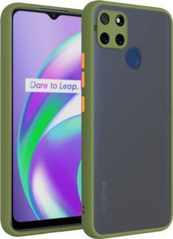 Mycos Back Cover for Realme Narzo 20 ( Smoke Case Cover With Camera Protection)  (Green, Camera Bump Protector, Pack of: 1)