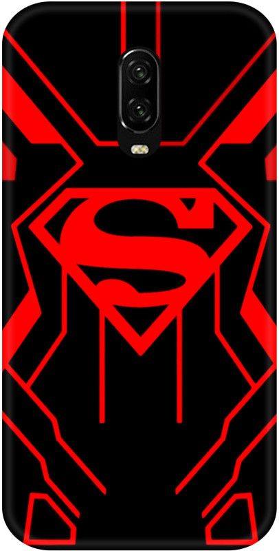 Smutty Back Cover for OnePlus 7, GM1901, GM1900, GM1905 - Superman Logo Print  (Black, Red, Hard Case, Pack of: 1)
