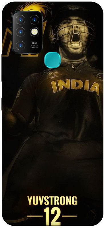 FIKORA Back Cover for Infinix Hot 10, X682B, YUVRAJ, SINGH, YUVI  (Black, Hard Case, Pack of: 1)