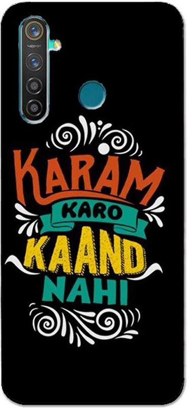 METOO Back Cover for Realme 5s, Text,Shayari, Funny Quote Design Back Cover Print : 52  (Multicolor, Dual Protection, Silicon, Pack of: 1)
