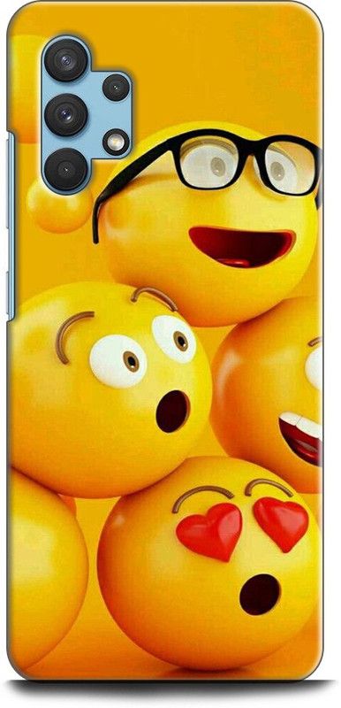 Afterglow Back Cover for SAMSUNG Galaxy A32 SMILEY, EMOJI, CUTE, FUNNY, SMILE  (Multicolor, Shock Proof, Pack of: 1)