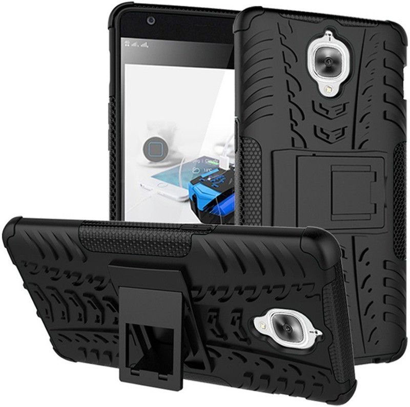 Elica Bumper Case for OnePlus 3  (Black, Rugged Armor, Pack of: 1)