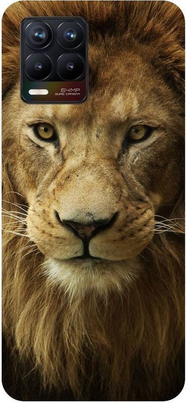URCHIN Back Cover for Realme 8 pro Lion, King, Logo, Black, Lion King  (Multicolor, Shock Proof, Pack of: 1)