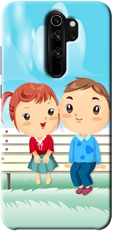 NDCOM Back Cover for Redmi 9 Prime Romantic Couple Printed  (Multicolor, Hard Case, Pack of: 1)
