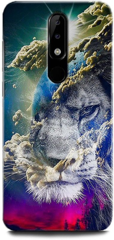 WallCraft Back Cover for Nokia 5.1 Plus / TA-1102 DS LION, GALAXY, SPACE, EARTH, NATURE, ABSTRACT, TEXTURE, COLORFUL  (Multicolor, Dual Protection, Pack of: 1)