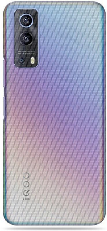 OggyBaba Vivo iQOO Z3, Phone Back side Protector and Camera Protector Mobile Skin  (Ultra Super Transparent-Carbon Fiber Skin Skin Matte Finish)