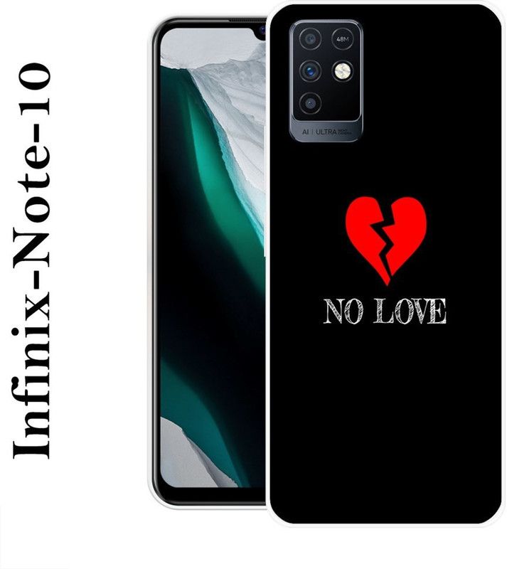 BAGRA Back Cover for Infinix Note 10  (Black, Grip Case, Silicon)