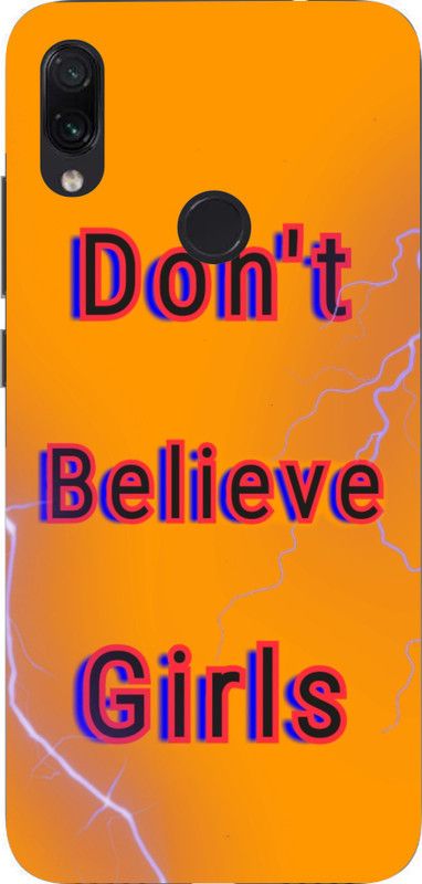 LIKELOOK Back Cover for Mi Redmi Note 7 Pro ( Don’t Believe Girls )  (Multicolor, Shock Proof, Pack of: 1)
