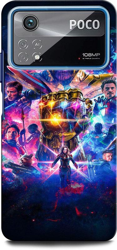 GRAFIQE Back Cover for POCO X4 Pro 5G THANOS, AVENGER, COMIC, DC, EVIL, MARVEL, ULTRON, AVENGER  (Multicolor, Shock Proof, Pack of: 1)