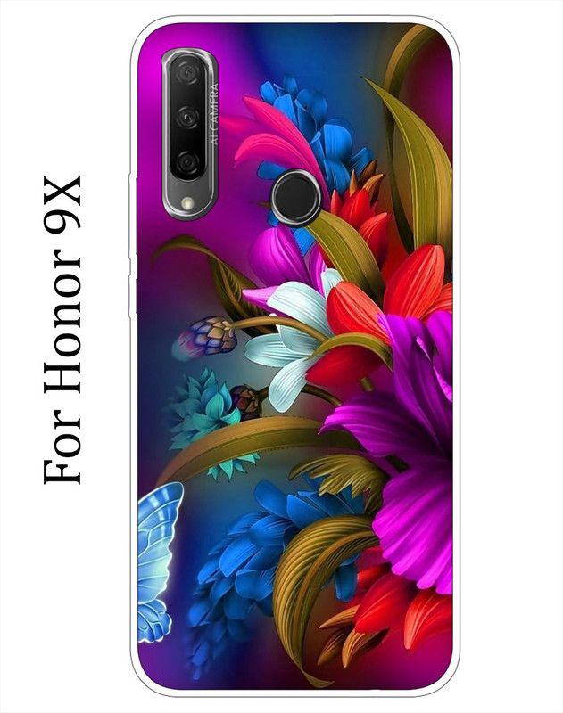 SillyStore Back Cover for Honor 9X  (Multicolor, Grip Case, Silicon)