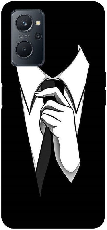Bluvver Back Cover for OPPO A76, CPH2375 Printed Black Suit Back Cover  (Multicolor, Hard Case, Pack of: 1)