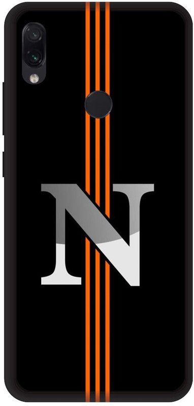 SSMORYA Back Cover for Mi Redmi Note 7, Note 7 Pro N text Black Printed  (Multicolor, Shock Proof, Pack of: 1)